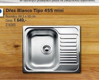 Dřez Blanco Tipo 45S mini