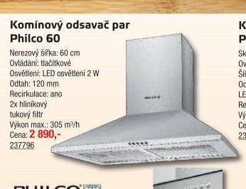 Komínový odsavač par Philco 60