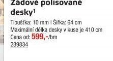 Zádové polisované desky