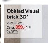 Obklad Visual brick 3D