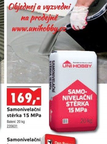 Samonivelační stěrka 15 MPa