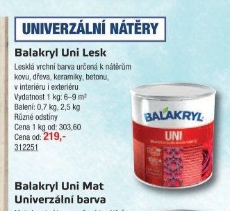 Balakryl Uni Lesk