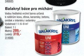 Balakryl báze pro míchání