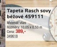 Tapeta Rasch sovy béžové 459111
