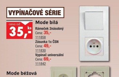 Mode bílá