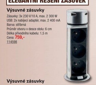 Výsuvné zásuvky