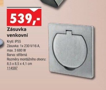 Zásuvka venkovní