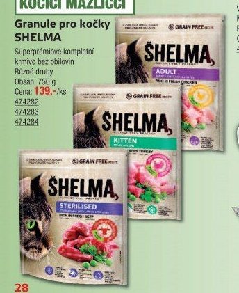 Granule pro kočky SHELMA