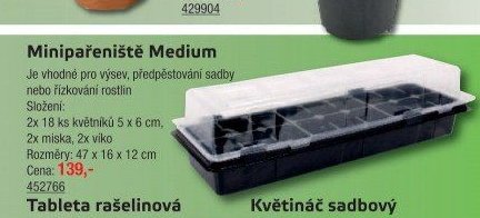 Minipařeniště Medium