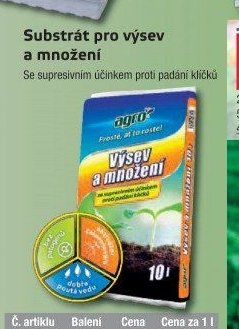 Substrát pro výsev a množení
