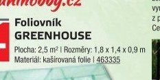 Foliovník GREENHOUSE