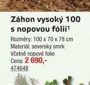 Záhon vysoký 100 s nopovou fólií