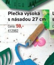 Plečka vysoká s násadou 27 cm