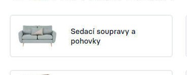 Sedací soupravy a pohovky