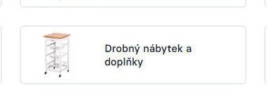 Drobný nábytek a doplňky
