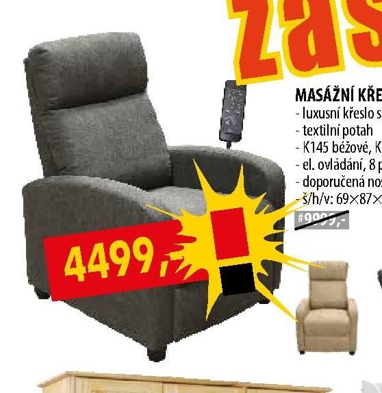 MASÁŽNÍ KŘESLO DELUXE