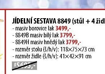 JÍDELNÍ SESTAVA 8849