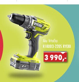 Aku Vrtačka R18DD3-220S RYOBI