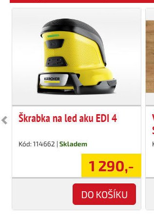Škrabka na led aku EDI 4
