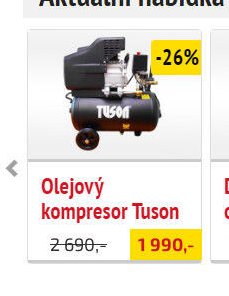 Olejový kompresor Tuson