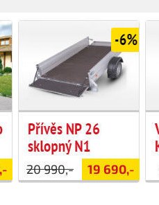 Přívěs NP 26 sklopný N1