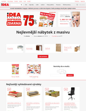 akční leták IDEA nábytek 16.2.2021-22.2.2021