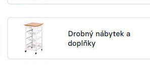 Drobný nábytek a doplňky