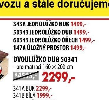 Dvolůžko buk 50341