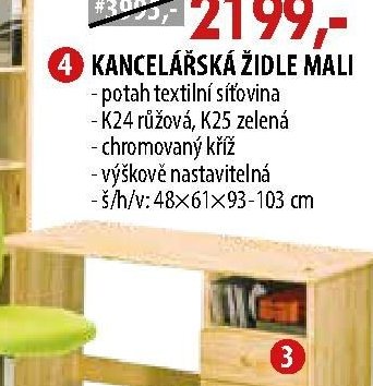 KANCELÁŘSKÁ ŽIDLE MALI