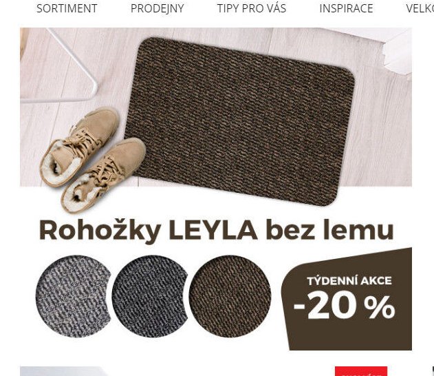 Rohožky LEYLA bez lemu
