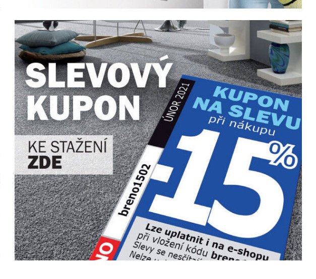 SLEVOVÝ KUPON -15%