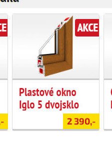 Plastové okno Iglo 5 dvojsklo