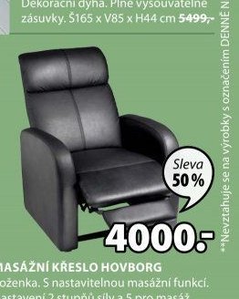 Masážní křeslo HOVBORG