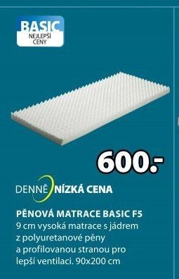 PĚNOVÁ MATRACE BASIC F5