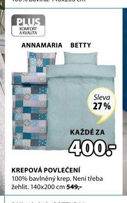Krepová povlečení