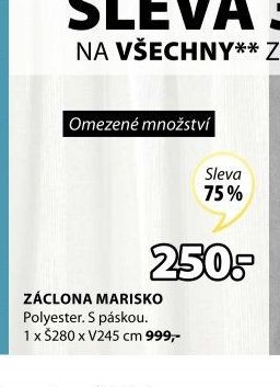 Záclona Marisko
