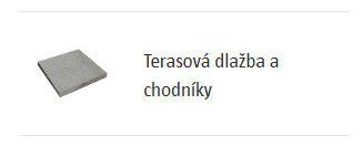 Terasová dlažba a chodníky