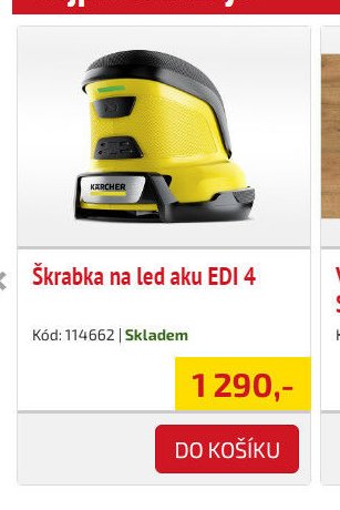 Škrabka na led aku EDI 4