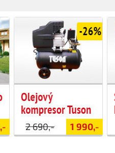 Olejový kompresor Tuson