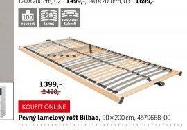 Pevný lamelový rošt Bilbao