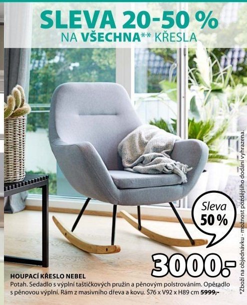 HOUPACÍ KŘESLO NEBEL