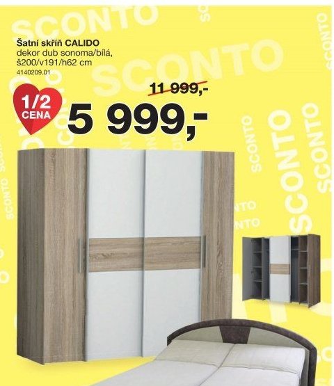 Šatní skříň CALIDO