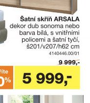 Šatní skříň ARSALA