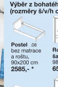 Postel 90x200 cm