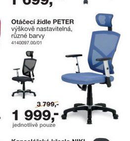 Otáčecí židle PETER