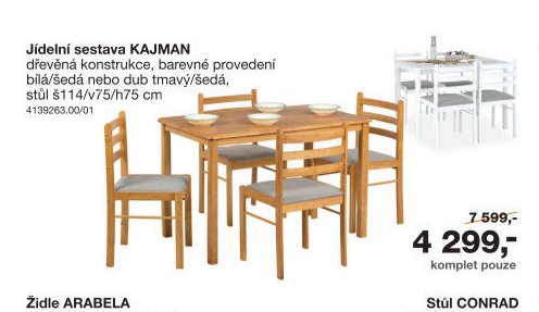 Jídelní sestava KAJMAN