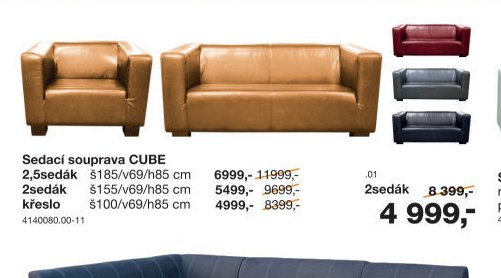 Sedací souprava CUBE