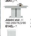 Jídelní stůl .11 160-200/76,5/90