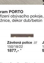 Závěsná police .07