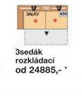 3sedák rozkládací